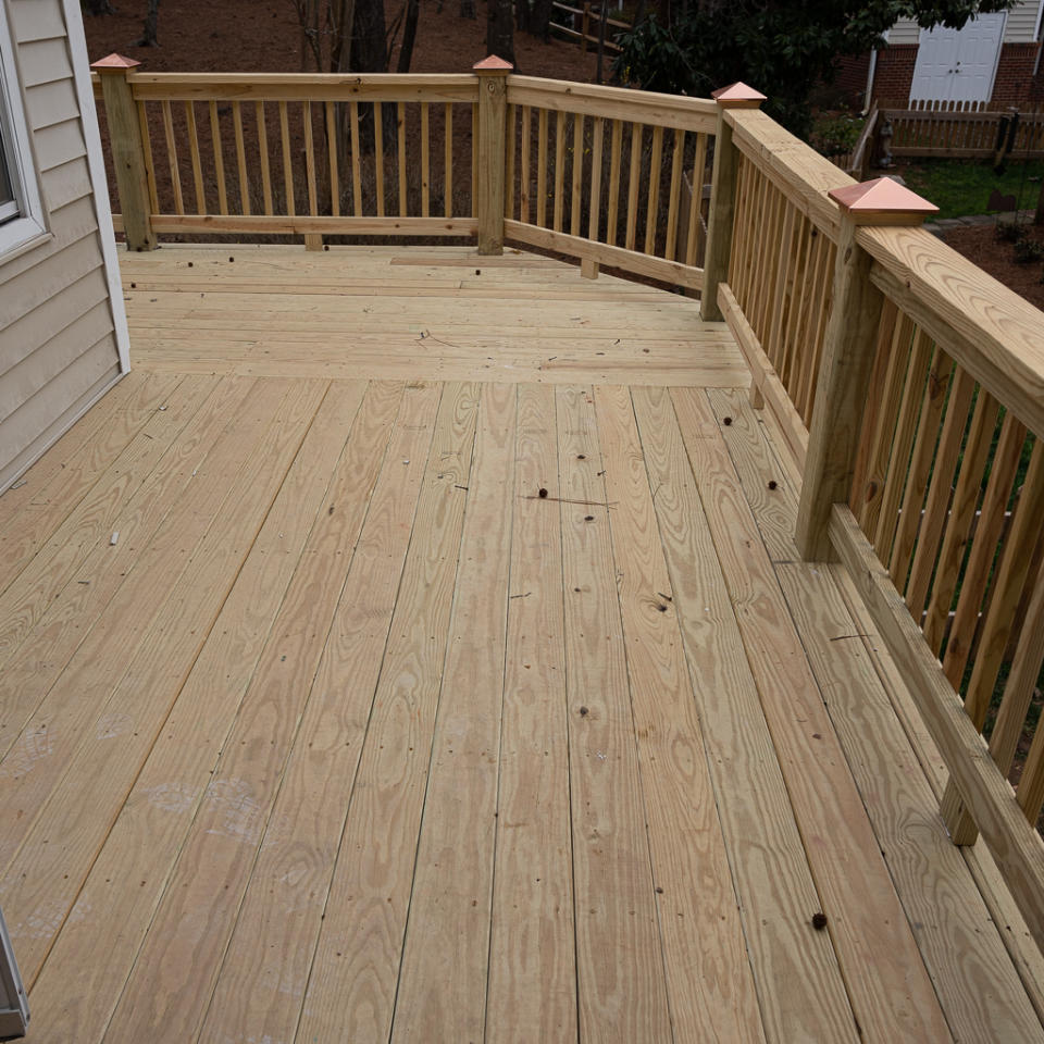 New deck installed in a retirement community